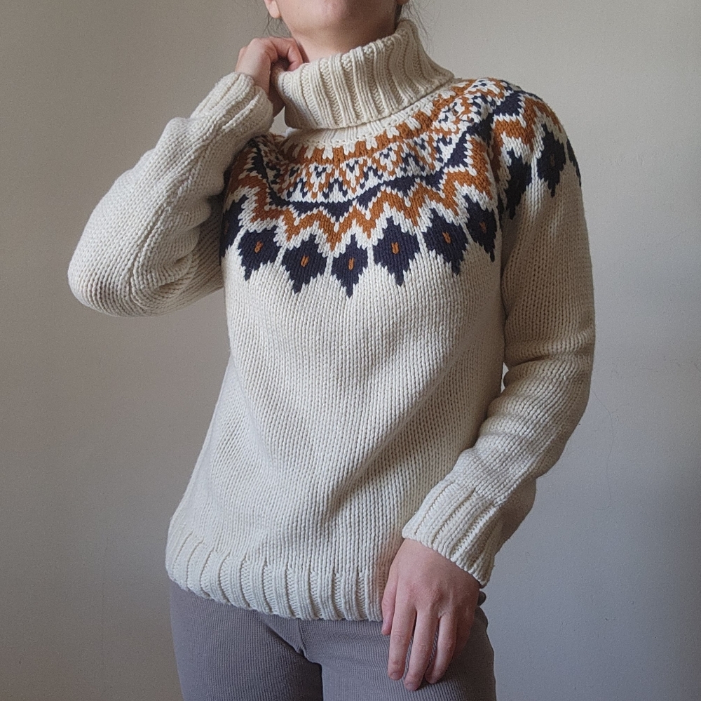RACHEL ZOE Nordic Print Sweater